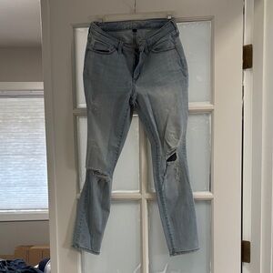 Universal Thread Light Blue Distressed Skinny Jeans